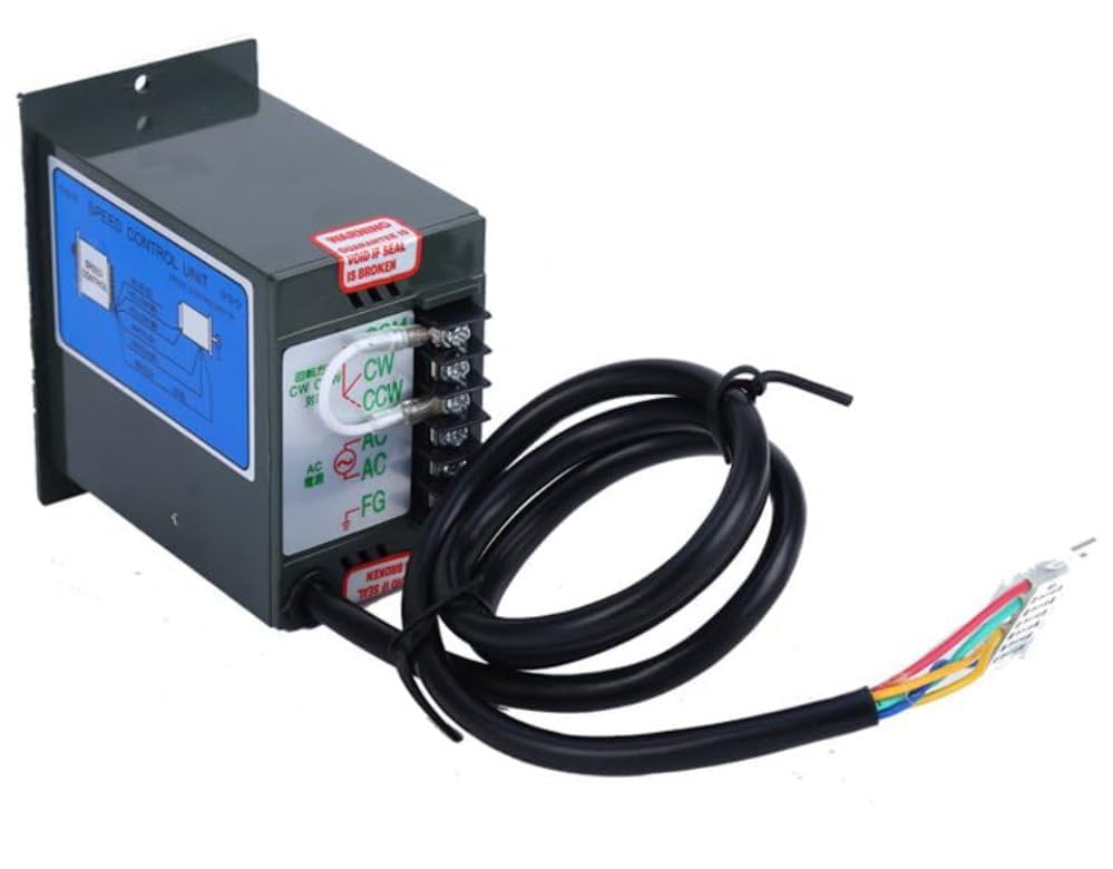 Motor de CA de 110 V + controlador de velocidad + caja de engranajes, motor eléctrico monofásico de 90 W con caja de cambios, motor de velocidad variable de 0-270 RPM, motor de engranajes reversible