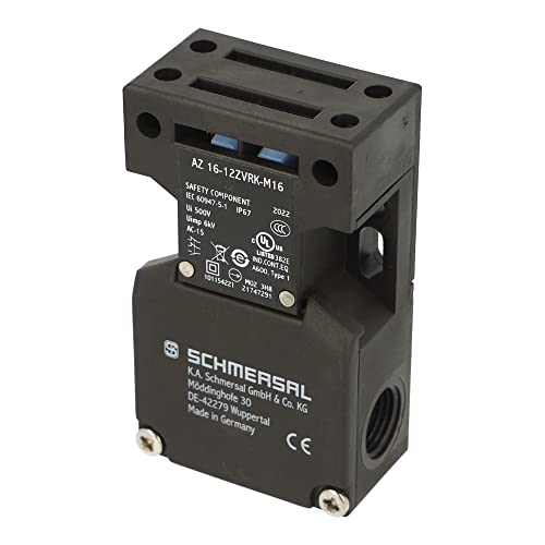 AZ1612ZVRKM16 | AZ16-12ZVRK-M16 | 101154221 | Interruptor de seguridad SCHMERSAL, con actuador separado, 1NO+2NC, fuerza de bloqueo 30N, entrada de cable M16
