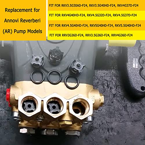 YMT AR1828 - Kit de presión de agua de repuesto para Annovi Reverberi 18 mm XR RK RKA RKV, nuevas válvulas + juntas tóricas