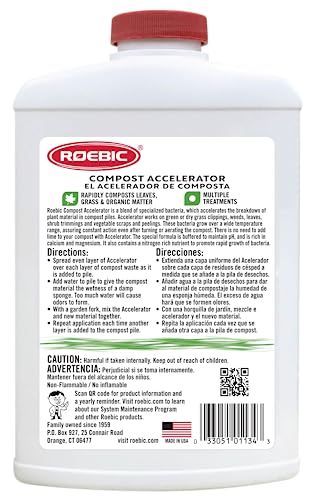 Roebic Acelerador de compost bacteriano CA-1: 2.5 libras, para un compostaje más rápido