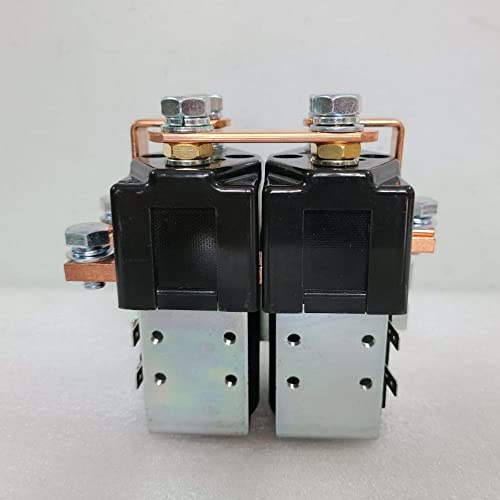 DC SPDT Motor Contactor de inversión 24V Bobina 200A Reemplazar Albright SW182 Cambio Solenoide Relé de polaridad inversa Interruptor de polaridad inversa Carretilla elevadora Vehículo eléctrico Manejo de materiales Carrito de golf Portador de personal