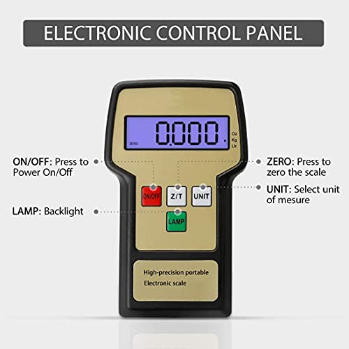 Wale&Morn RCS-200 libras báscula de refrigerante digital de alta precisión A/C Báscula de carga de refrigerante digital con estuche