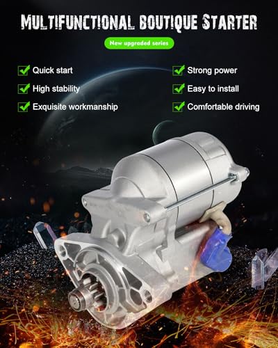 SCITOO Motor de arranque para arrancadores SND0210, apto para Lexus para GS300 1993-1997, para Lexus para SC300 1995-2000, para Toyota para Supra 1993-1998