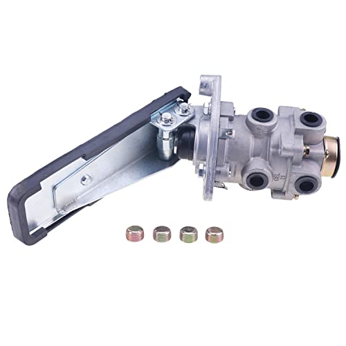 WQSING Válvula de freno de pie E6 con montaje de banda de rodadura 286171N 286171X compatible con Bendix KN22140 20QE3114R 170.286171E-6 Placa de montaje de válvula de circuito dual