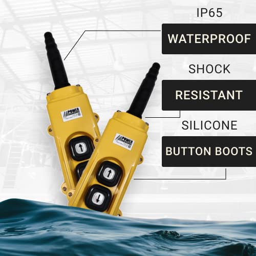 B-81-1 - Grúa de 2 velocidades y colgante de polipasto (arriba-abajo)