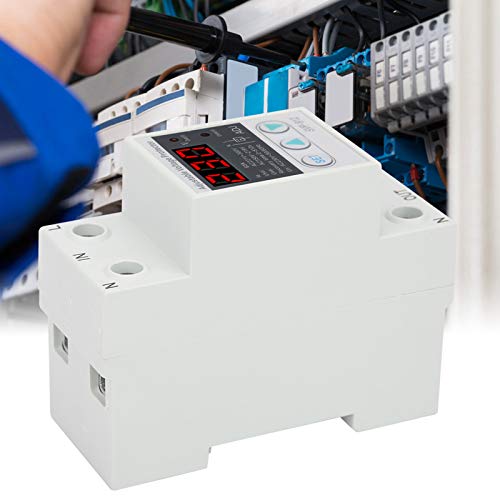 Protector de voltaje ajustable bajo protección contra sobrevoltaje, estabilizador de salida de voltaje para electrodomésticos de oficina, protector de corriente estabilizador de voltímetro para
