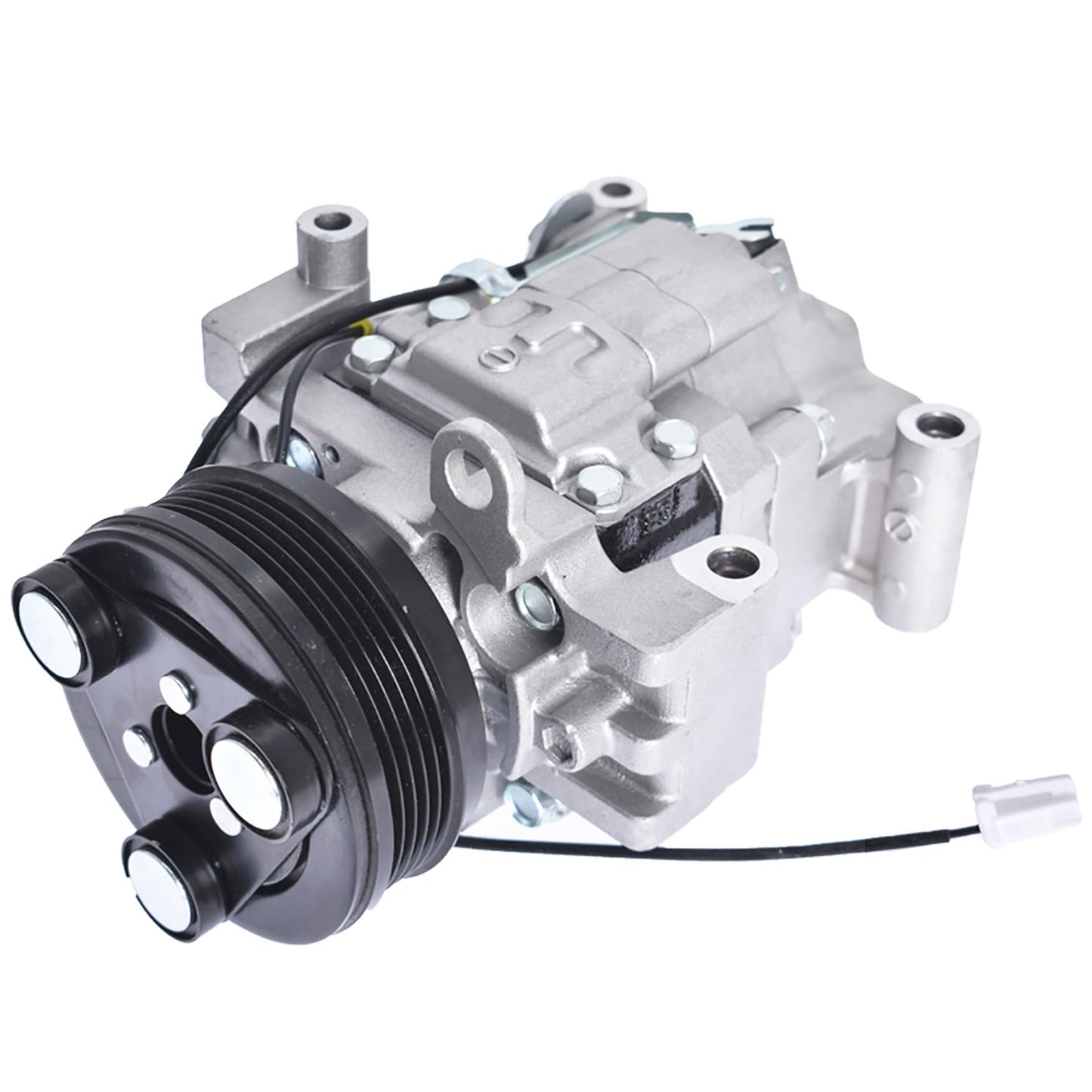 WFLNHB Compresor de CA y embrague de A/C, puertos de A/C, 5 ranuras de repuesto para Mazda 3 2004-2009 3 Sport 2009 reemplazo para Mazda 5 2006-2010 2.0L 2.3L CO 10759C 58463 BP4S61K00 CC43 455555 E