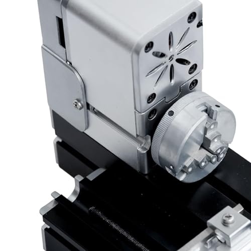 ZHRUI - Torno en miniatura de metal, 36 W y 20000 rpm, máquina de torno didáctico, para manualidades de carpintería aficionada