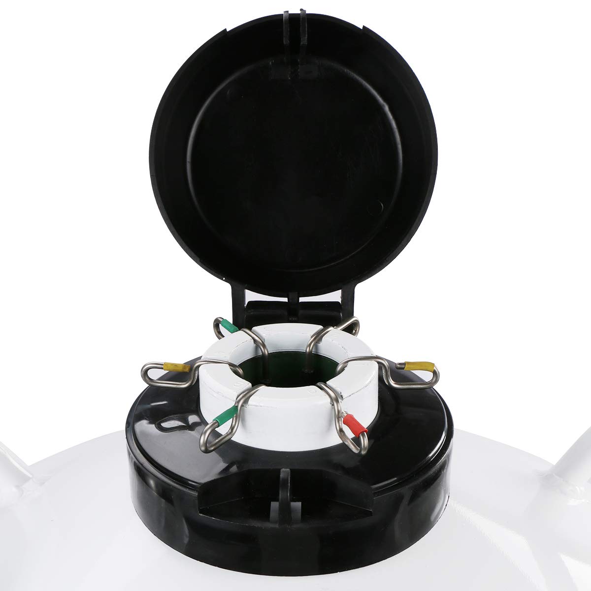 U.S.SOLID contenedor de nitrógeno líquido de 3 litros, tanque LN2 con frascos Dewar criogénicos con correas, bolso de transporte para 6 frascos