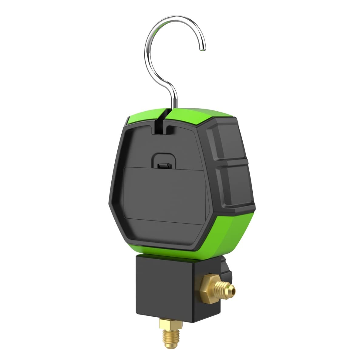 MR CARTOOL L302 - Juego de medidores digitales de 2 válvulas, sistemas refrigerantes HVAC, herramienta de comprobador de presión de fugas con 3 mangueras para aire acondicionado, refrigeración y