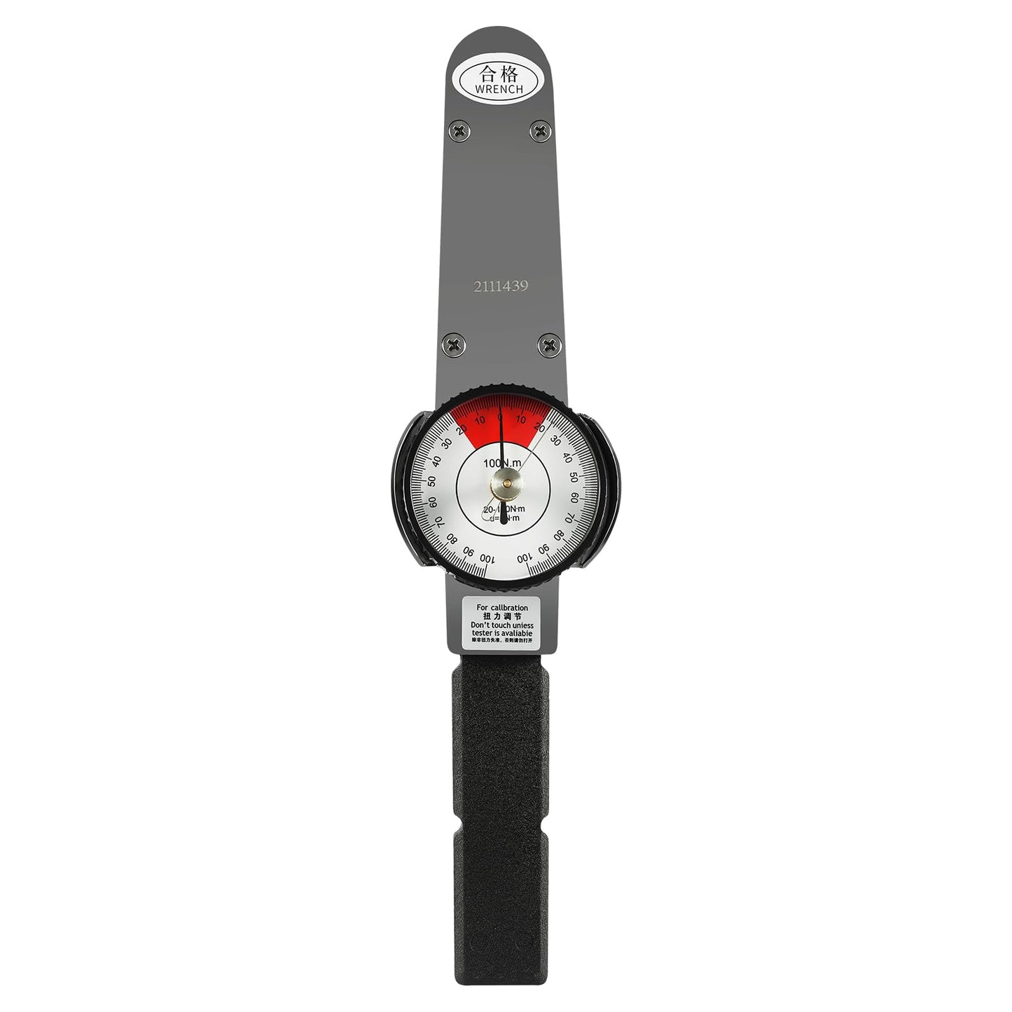 LOYALHEARTDY Llave dinamométrica 0-100N.m Indicador de dial Llave dinamométrica Medidor de esfuerzo de torsión de precisión 1/2 unidad indicadora Torquímetro Probador de fuerza de par