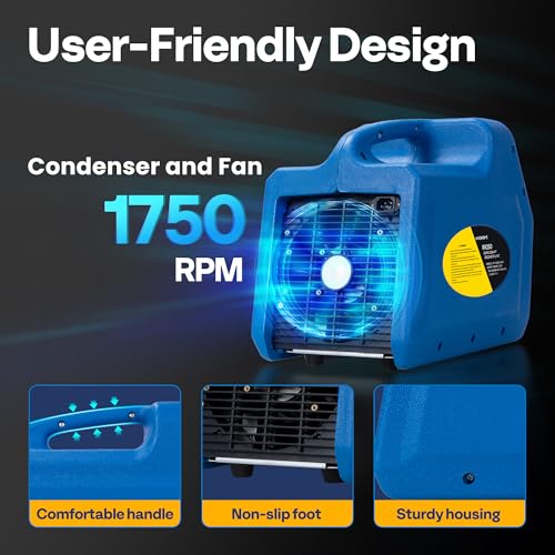 VIVOHOME R1234yf R32 3/4 HP Máquina de recuperación de refrigerante portátil sin aceite, unidad de reciclaje de freón HVAC para refrigerante líquido de vapor, aire acondicionado de coche