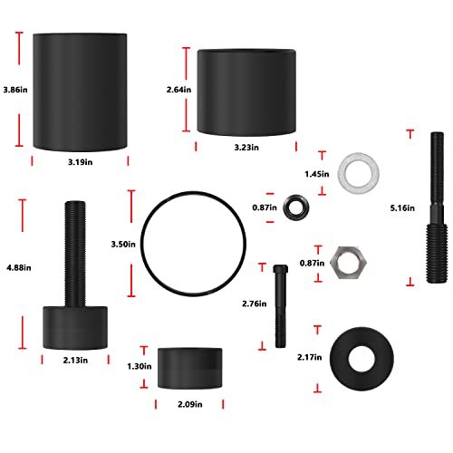 Instalador de engranajes de cigüeñal y sello de cigüeñal delantero para motores John Deere 1039, 4045, 6059 y 6068, alternativa JDG954B