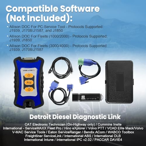 121052, USB Link 3 Edición inalámbrica con información de reparación y software de diagnóstico conexión Bluetooth, compatible con Nexi-q (funda de transporte incluida)