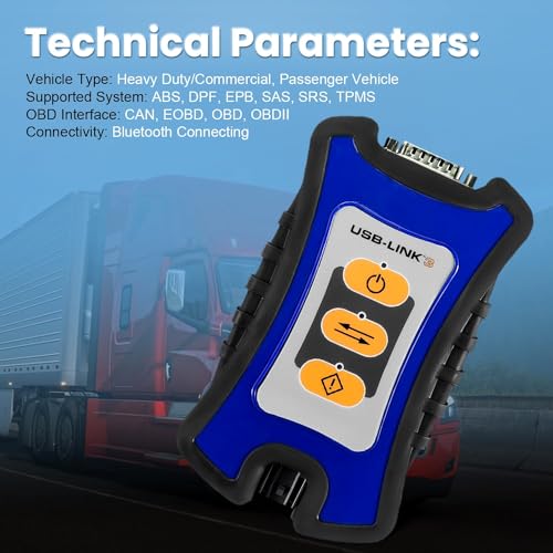 121052, USB Link 3 Edición inalámbrica con información de reparación y software de diagnóstico conexión Bluetooth, compatible con Nexi-q (funda de transporte incluida)