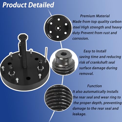 3164780 Kit de herramientas instalador y removedor de junta principal trasera del cigüeñal y manga de desgaste para Cummins ISX QSX ISX15 ISX12 OEM #3162994 4965569