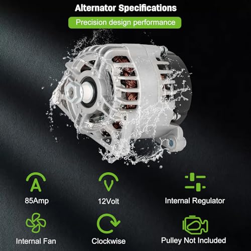 SCITOO - Alternador compatible con Caterpillar para minicargadora 3024C para Diesel 216B 232B 242B 257B 2004-08, para ASV para cargador de orugas 1104C.44 para Perkins, para retroexcavadora JCB para cargador 1135 94-07