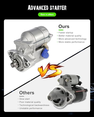 SCITOO Motor de arranque para arrancadores SND0210, apto para Lexus para GS300 1993-1997, para Lexus para SC300 1995-2000, para Toyota para Supra 1993-1998