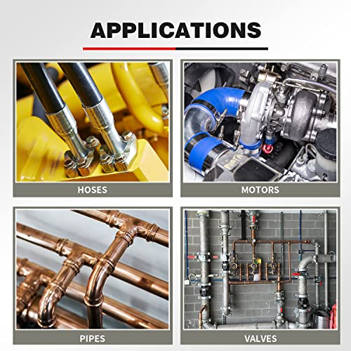 Pikwo 144 piezas JIC y ORFS Master - Tapa hidráulica industrial y tubo de manguera de enchufe y kit de montaje de tubería y tapa y enchufe de rosca de precisión en ORFS y tamaños de tablero de 37° 4,