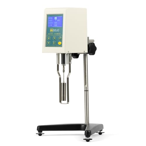 U.S.SOLID - Medidor de viscosidad rotativo con visualización LCD de 1 a 100.000 mPa con medición de temperatura y conector RS232. USS-DVT