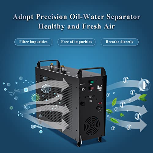Compresor de aire PCP GX-E-5K2, 5800psi 110V 1200W, ajuste de parada automática, 2 pistones y 4 etapas de compresión, refrigeración de agua y ventilador, filtro de humedad, 10 horas de trabajo