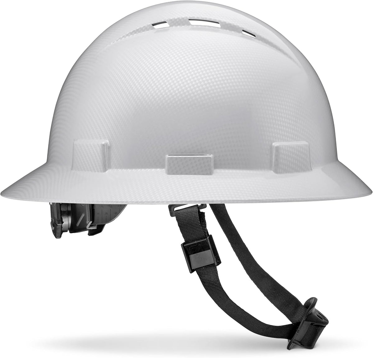 Acerpal Casco duro OSHA con diseño de fibra de carbono ventilada de ala completa con suspensión de 6 puntos (opciones 1)