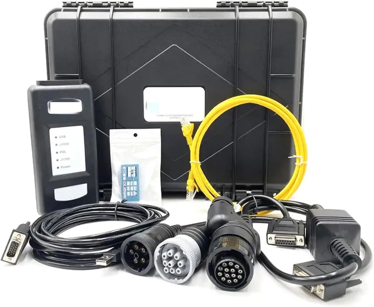 para Perkins Excavator Truck Boat 27610402 27610401 Adaptador de comunicación 3EST Escáner de herramienta de diagnóstico con software 2021B (con cable de red)