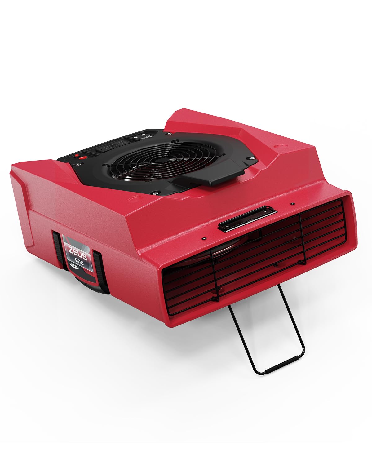 ALORAIR Zeus 900 - Soplador comercial para alfombras, paredes, uso de fontanería, ventilador de piso de velocidad variable, 950 CFM con 1.8 amperios, protección de disyuntor dúplex a bordo, GFCI