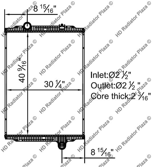 Radiator For 08-10 Kenworth T600 W900 8.9L 10.8L 12.5L C13 ISM 10.8 ISX 15.0 New