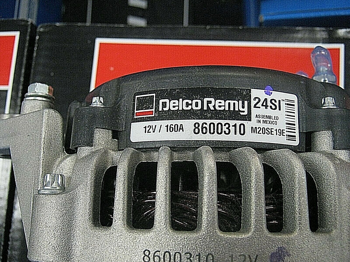 DELCO REMY 8600310 ALTERNATOR 12V 160A 24SI, J180 HINGE MOUNT