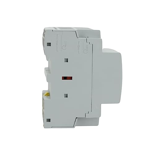Contactor IEC de 400 V (funcionamiento silencioso) – Bobina de 110/120 VAC, carga del motor 40 A, carga de iluminación 63 A, incluye 35 x 152,40 mm acero zinc DIN y tornillos Phillips 2#10