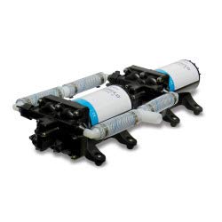 SHURFLO Sistema de Bomba Dual de Alto Flujo - 24 VDC, 10.0 GPM