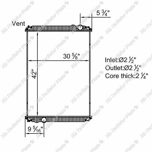 Radiator For Freightliner Columbia Coronado Century Class Diesel Turbo HD