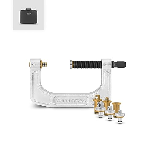 Tiger Tool Prensa de enchufe automotriz con marco en C hecha para camiones, automóviles y equipos ligeros. Prensa automotriz de bastidor C para uso con vehículos de clase 1 a 2. Prensa de enchufe ligera de marco C, 10206.