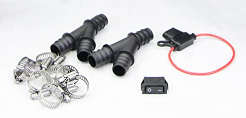 17.000 BTU - Calentador universal auxiliar de cabina de perfil bajo de 12 V, UTV, camión, furgoneta