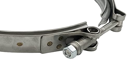 DPF Abrazadera de escape en V para filtro de partículas diésel Cummins ISB | Abrazadera en V de 9.5 pulgadas, sustituye a Cummins 2871861 4965096 2877857 | CAT 496-5063 | Q187680, P238307