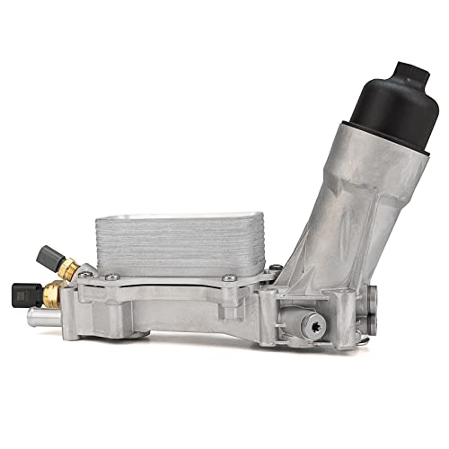 68310865AB 3.6 Adaptador de carcasa de filtro de enfriador de aceite de motor compatible con Dodge Journey Charger Challenger Caravan Ram ProMaster Jeep Wrangler Grand Cherokee Chrysler 200 300 2017 2018