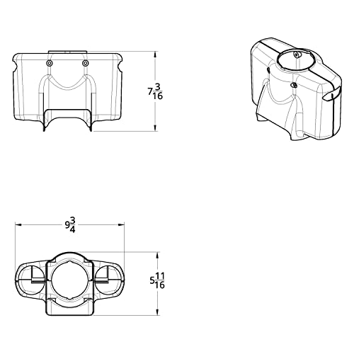 United Pacific 21709 Kenworth/Peterbilt - Cubierta superior para columna de dirección