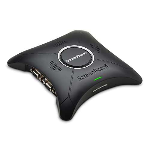 ScreenBeam 960 Receptor de pantalla inalámbrico de clase empresarial - Sin aplicaciones o cables, ScreenBeam 960 le permite conectarse de forma inalámbrica a la pantalla de la habitación y compartir contenido usando la duplicación de pantalla nativa en yo