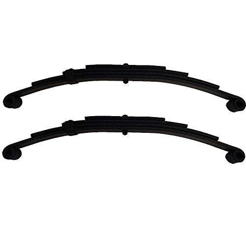 (2) Muelles de doble ojo de 4 hojas para ejes de remolque de 5,000 libras