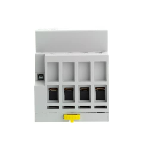 Contactor IEC de 63 amperios, 4 polos, 2NO 2NC, 110 V – 40 amperios, uso general para uso doméstico e industrial con rieles DIN