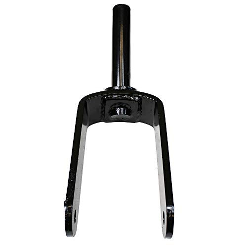 (1) Horquilla de rueda trasera 63740 de repuesto para cortador giratorio de cerdo de arbusto, yugo de 1-1/4 pulgadas, eje de 3/4 pulgadas