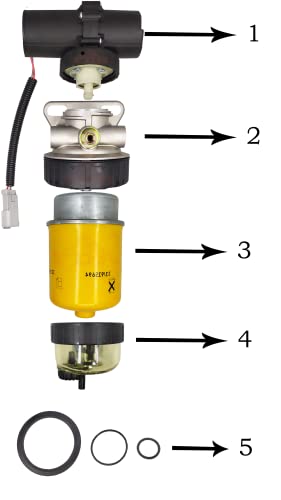 Conjunto de bomba de combustible y filtro de combustible para JCB DieselMax 444 CAT 422E 428D 428E 432D Loader 248B 287B 262B 252B 246B 277B 268B 236B 267B CAT Engine 3044C OEM 320/07207 207 207 32/58 30.3 in