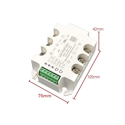 BBAUER Regulador de potencia regulador de voltaje de CA trifásico, tiristor, relé de estado sólido, atenuación 15A-200A, 1 unidad (color: solo módulo, tamaño: 200 A (50 KW))