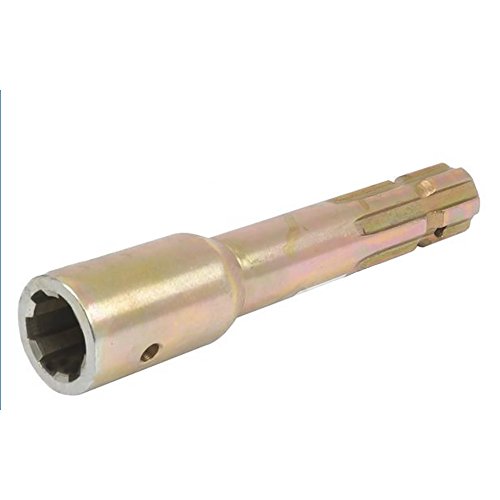 00254 PTO - Adaptador de extensión estriado de 1-3/8 pulgadas macho y hembra de 9-7/16 pulgadas de longitud O/A