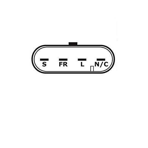 Alternador de alta salida de 250 amperios compatible con Chevrolet Pickup GMC 2003-2007, 4,3 l, 5,0 l, 5,3 l, 5,7 l, 6,0 l, 6,5 l, 6,6 l con conector de 4 pines.