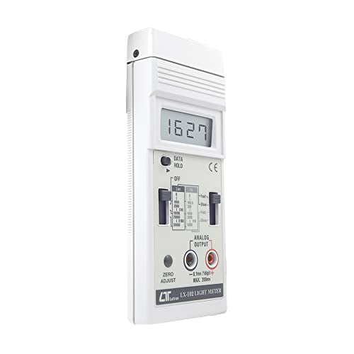 Lux digital o medidor de luz (rango: 50,000 Lux) utilizado para medir el brillo y la intensidad de la luz de la escuela, laboratorio, oficina, estadio, teatros junto con certificado de calibración. Modelo: Lutron LX-102