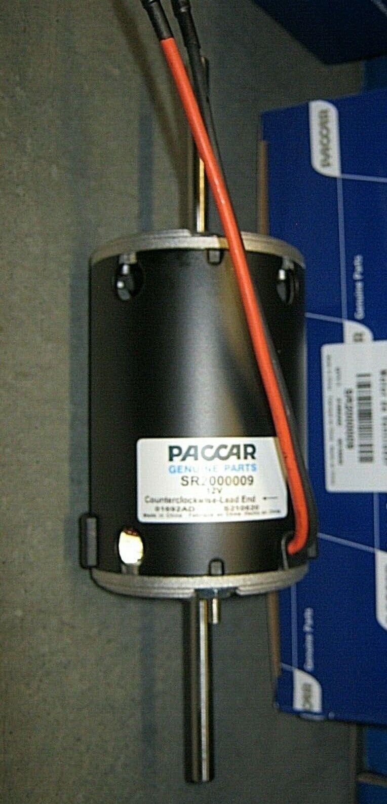 GENUINE PACCAR PART ~ OEM ~ 12v DOUBLE SHAFT BLOWER MOTOR ~ SR2000009
