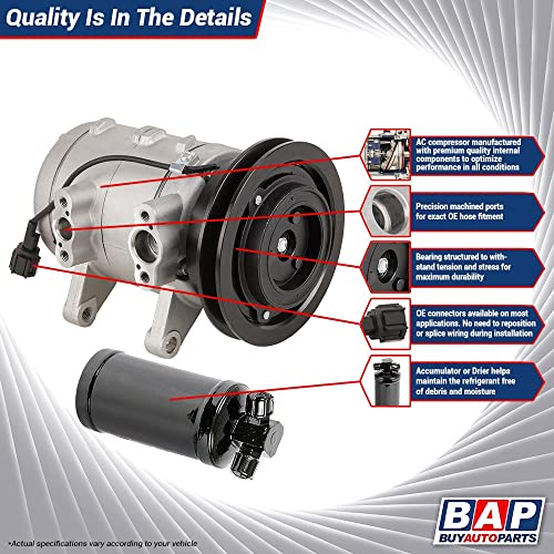 Premium calidad nuevo AC Compresor y embrague con un secador de/C para VW Beetle – 60 – 86719r2
