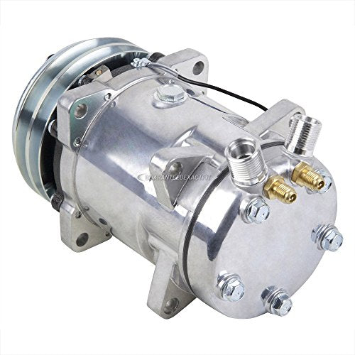 60-01528NA - Compresor de CA y embrague de 6 ranuras para Volvo 240 740 760 780 940 reemplaza a Diesel Kiki Sanden SD510HD 9120 5742